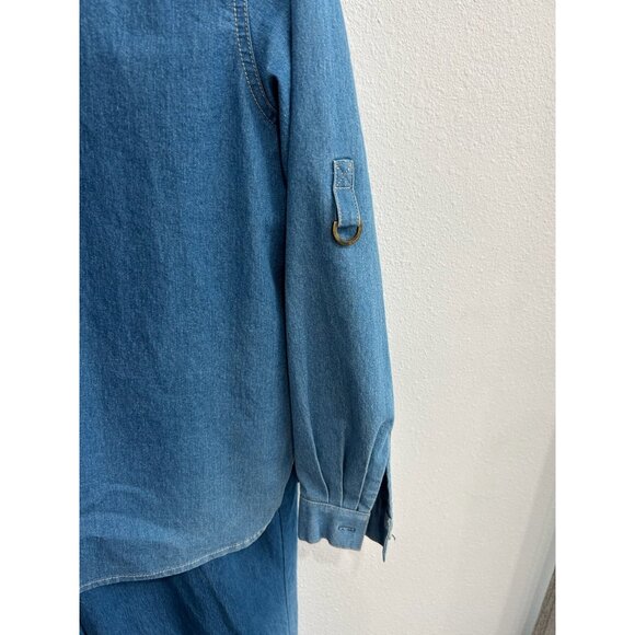 Vintage Napa Valley Denim Jacket Pants Set Blue Size Small Embroidered Retro - Picture 5 of 16